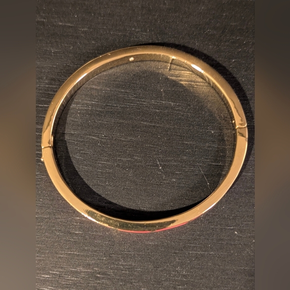 Kate Spade Gold and Pink Bangle Bracelet - Picture 2 of 4